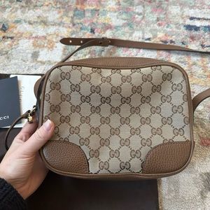 Gucci - GG Canvas Mini Bree Messenger Bag